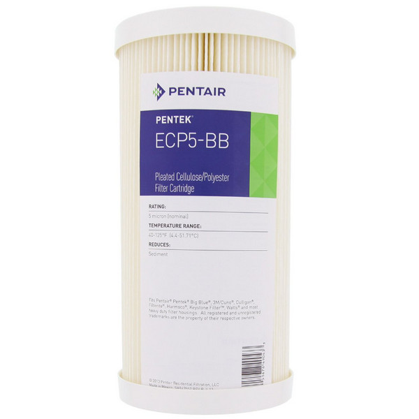 ECP5-BB Pentek ECP5-BB Pleated Cellulose Polyester Cartridges 5 Micron