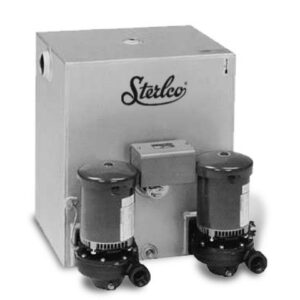 Sterlco 4138-JD Duplex 12 GPM Condensate Return Pump with 15 Gallon Steel Tank 30 PSI