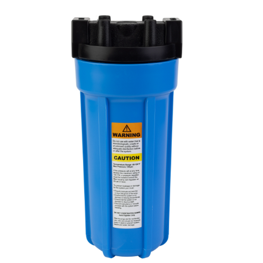 Watts-Flowmatic-Filter-Housing-HD4500BL34 Watts HD4500BL34 Flowmatic 10" Plastic Filter Housing, 3/4" NPT Ports